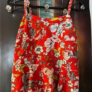 Floral Red Top